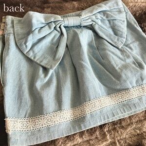 liz lisa esque light denim mini skirt size F Japan